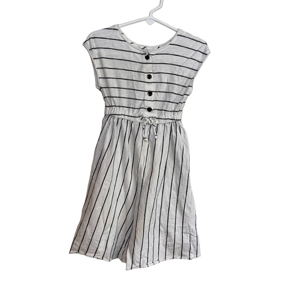 Art Class 2T White With Black Stripes Jumpsuit